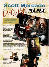 MAPEX DRUMS - SCOTT MERCADO of CANDLEBOX - 1995 Print Advertisement picture