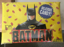 1989 TOPPS BATMAN CANDY VINTAGE DISPLAY BOX SEALED - with 23 Batmans - #525 picture