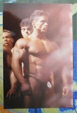 Found Photo Sexy Man Bodybuilder Muscles Flex tight underwear gay interest BR100 picture