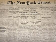 1915 JANUARY 9 NEW YORK TIMES - SUBWAY TO REPLACE ALL BUT STEEL CARS - NT 7819 picture