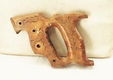 Vtg antique pre 1928 hand saw wood handle 4 screw Warranted superior picture