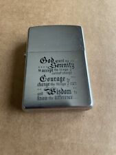 Zippo New/Sealed - Bottom D 07 Serenity PRAYER / No Box / Been In A Case Mint picture
