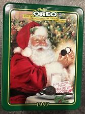 Vintage Christmas Oreo Cookie Tins Holiday Stacking Tins 1997 85th edition picture