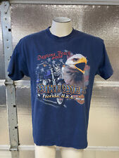 Harley Davidson Shirt - Mens Large - 2002 Orlando FL Bike Week - Vintage - Blue picture
