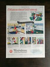 Vintage 1945 Westinghouse Better Homes Department Full Page Original Color Ad picture