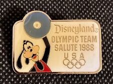 Disneyland USA Olympic Team Pin 1988 Goofy picture