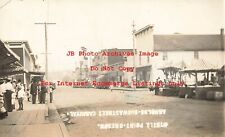 OR, Myrtle Point, Oregon, RPPC, Street Carnival, Business Area, Photo picture