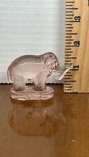 Small VINTAGE MOSSER Glass Elephant Pink 💗🐘 picture