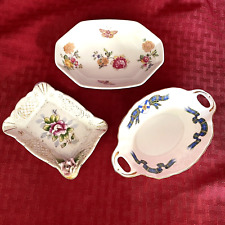 3 VINTAGE CHINA TRINKET DISHES picture
