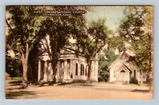 Saybrook, CT-Connecticut, First Congregational Church Vintage Souvenir Postcard picture