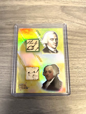 2021 Pieces Of The Past JOHN HANCOCK AND JOHN ADAMS HANDWRITING RELIC picture