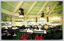 Florida Fort Lauderdale Chrightons Restaurant Gazebo Room Interior VTG Postcard picture