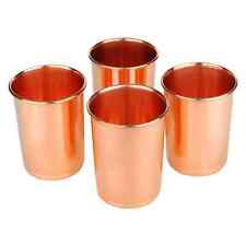 Drinking Glass Copper Glass 100% Pure Copper Tumbler Health Healing Set of 4 picture