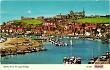 Whitby from the Upper Bridge UK Chrome Unposted Postcard Vintage picture