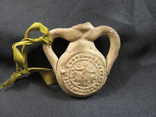 Antique Saint Menas Pilgrim Flask Terracotta Ampullae picture