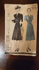 Du Barry 1940 Sewing Pattern Unused Bust 40 Hip 43  2351b picture