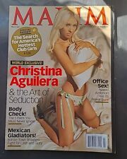 2007 MARCH MAXIM MAGAZINE - CHRISTINA AGUILERA FRONT COVER - E 3337 picture