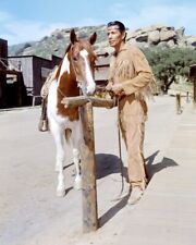 The Lone Ranger Jay Silverheels 8x10 Real Photo with horse picture