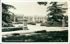 Chico, California - High School, vintage JH Eastman Butte Co, CA postcard RPPC picture