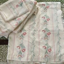 1980s DreamStyles Vtg Full Sheets W/ 1 Pillow Case BIBB CO Brittany Floral picture