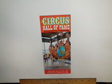 VTG 1960s Circus Hall of Fame Brochure / Pamphlet Sarasota, Florida Hours & Map picture
