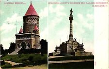 Vintage Postcard- Garfield Memorial and Sailors Monument, Cleveland, Early 1900s picture