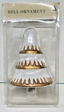 1 Target Bullseye Christmas 2023 White & Gold Christmas Tree Bell Ornament 5