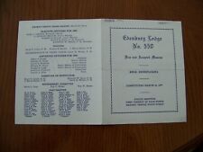 Knox Pennsylvania PA Edenburg Lodge Free Mason 550 Masonic Program 1950 picture