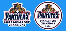 Florida Panthers Sticker, 2 Versions Waterproof Vinyl, STANLEY CUP CHAMPS picture