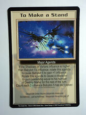 1998 BABYLON 5 CCG - THE GREAT WAR - RARE CARD - TO MAKE A STAND  picture