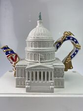 Fitz & Floyd Landmarks World US Capitol Washington DC Teapot Pitcher Limited 666 picture