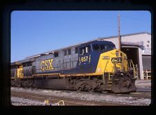 Original Railroad Slide CSX CSXT 657 AC6000CW at East St. Louis, IL picture