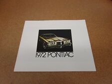 1972 Pontiac Full Line Grand Prix GTO Firebird LeMans sales brochure ORIGINAL picture