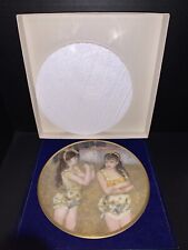 Pickard China The Children of Renoir Two Little Circus Girls Plate Vintage picture