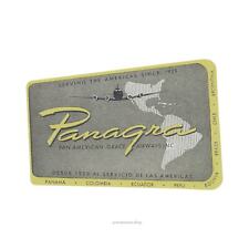 🔴 Airline Label Postcard Sticker- PANAGRA picture