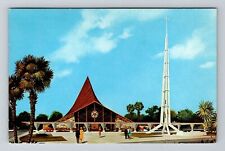Miami FL-Florida, New Sunny Isles Lutheran Church, Vintage Postcard picture