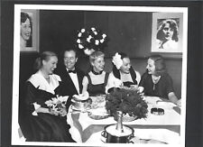 VINTAGE PHOTO Tallulah Bankhead Dinner with Friends Still Rare picture
