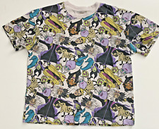 Disney Villains T-Shirt - Faces of a lot of the Villains - Size Small picture
