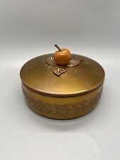 Chase USA Copper Covered Tin Box With Apple/cherry picture