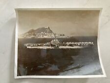 Vintage Antique Navy Ship Photograph 10x8 Black and White  picture