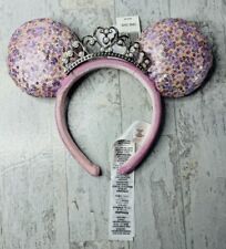 2023 Ears Disney Parks Minnie Mouse Cutie Gift Princess Crown Pink Headband picture