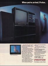 Proton AV 27 Audio Visual System Television TV Vintage Magazine Print Ad 1988  picture