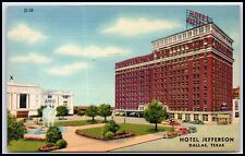 Postcard Hotel Jefferson Posted 1947 Dallas TX S48 picture