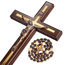 Handcrafted Wooden Catholic Crucifix - 12