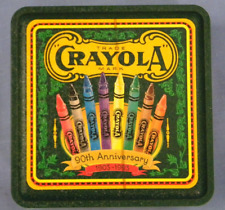 Vintage Crayola Crayons Metal 90th Anniversary Box 1903-1993 History of Crayola picture