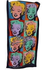 Vintage 80s Marilyn Monroe Andy Warhol Face Art Print Terry Cloth Beach Towel picture