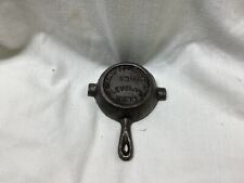 Vtg BROWN STOVE WORKS Cleveland Tennessee Miniature Cast Iron Skillet Ashtray picture