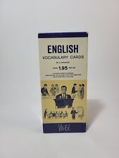 VINTAGE English Vocabulary Card Set Vis-Ed Dayton Visual Education Association picture