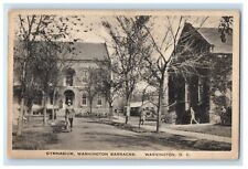 c1910's Gymnasium Washington Barracks Soldiers Washington D.C Antique Postcard picture