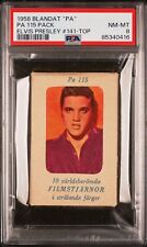 1958 Dutch Gum Card PA #141 Elvis Presley ON TOP UNOPENED PACK PSA 8 POP 1 picture